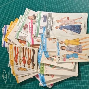 Vintage & newer Simplicity sewing patterns